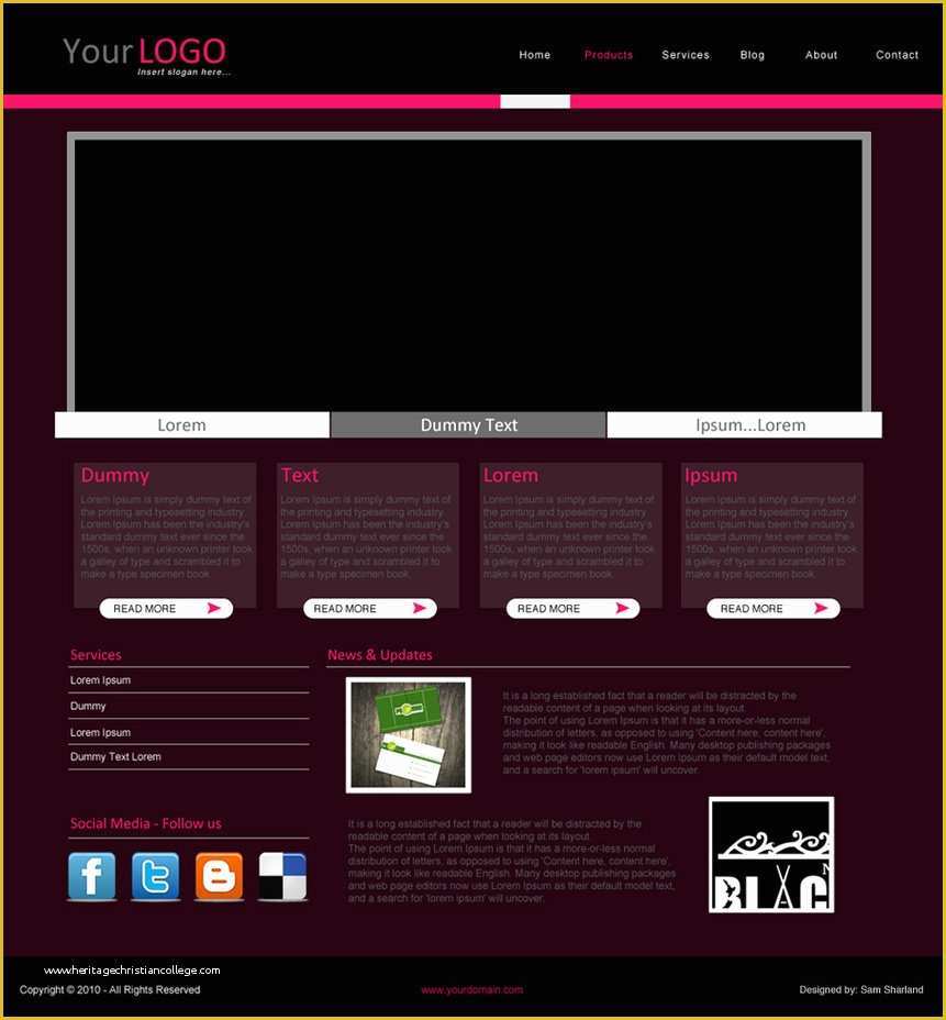 Free Simple Website Templates Of Simple Website Template – Over Millions Vectors Stock