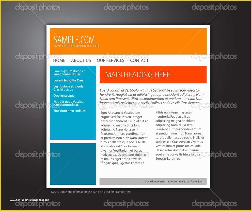 Free Simple Website Templates Of Simple Website Templates