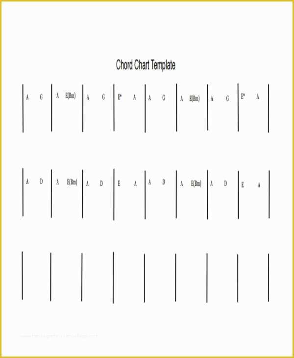 Free Size Chart Template Of 9 Chord Charts – Free Sample Example format Download