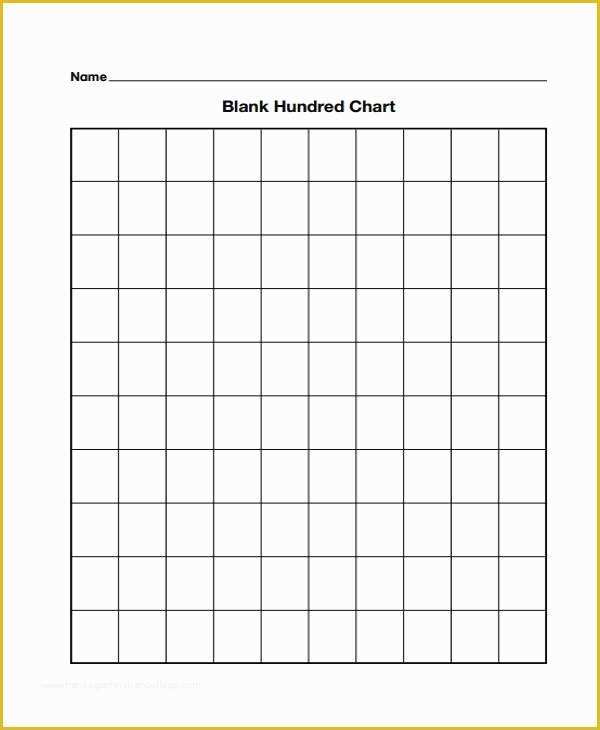 Free Size Chart Template Of Blank Chart Template