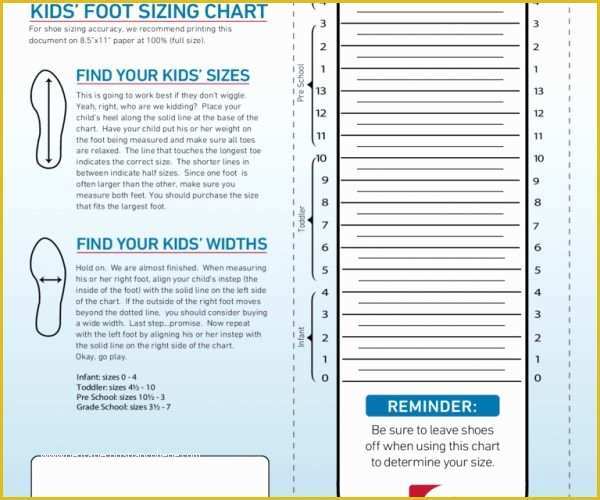 Free Size Chart Template Of Clarks Shoe Sizes Style Guru Fashion Glitz Glamour