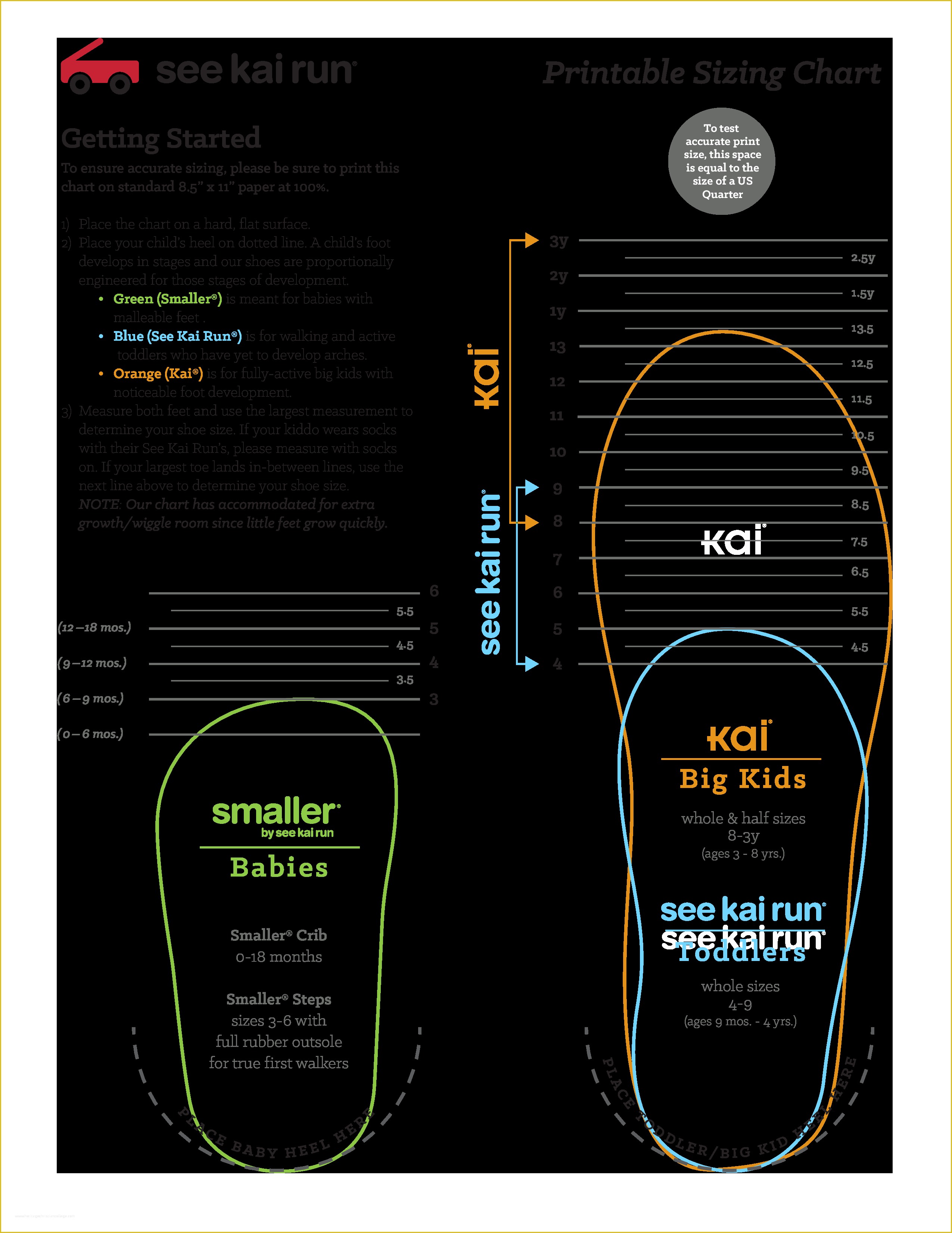 Free Size Chart Template Of Free Printable Baby Shoe Size Chart