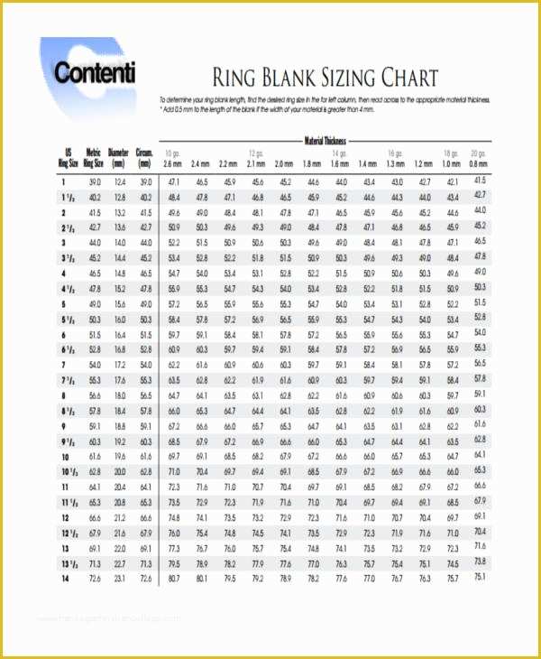 Free Size Chart Template Of Measurement Chart Templates 9 Free Sample Example