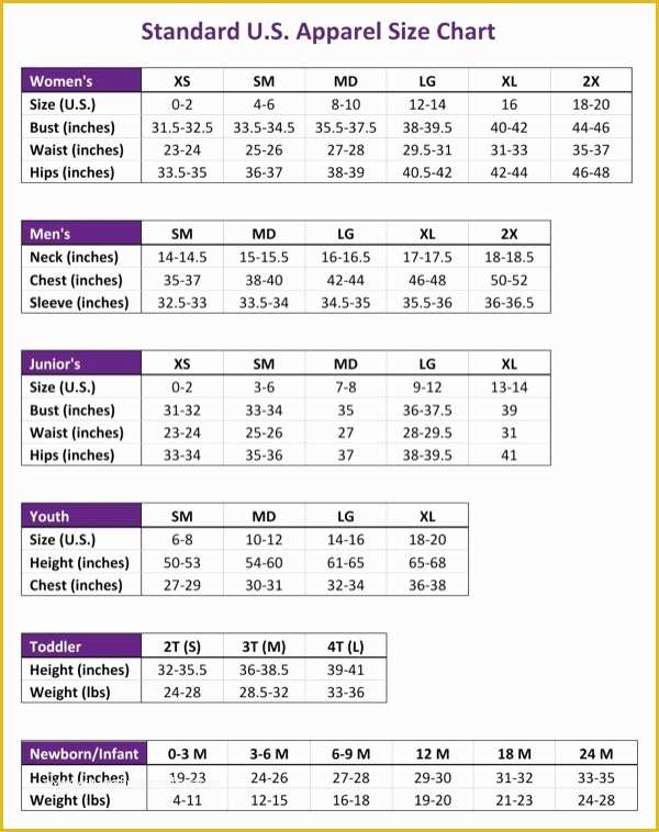 Free Size Chart Template Of Standard Shoe Size Chart 15 Free Size Chart Templates Docx