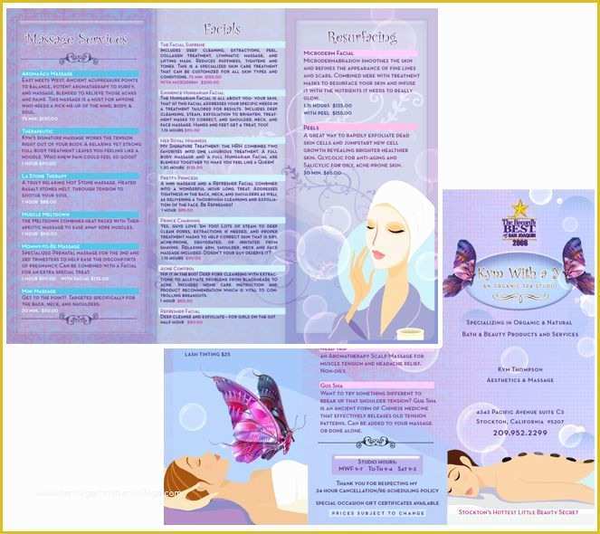 Free Skin Care Brochure Templates Of 87 Best Images About Spa Brochures Menus Cards On