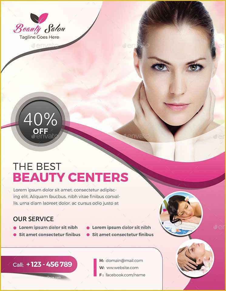 Free Skin Care Brochure Templates Of Beauty Care Flyer Templates by