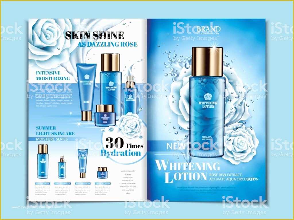 Free Skin Care Brochure Templates Of 화장품 브로셔 디자인 Sport Set에 대한 스톡 벡터 아트 및 기타 이미지