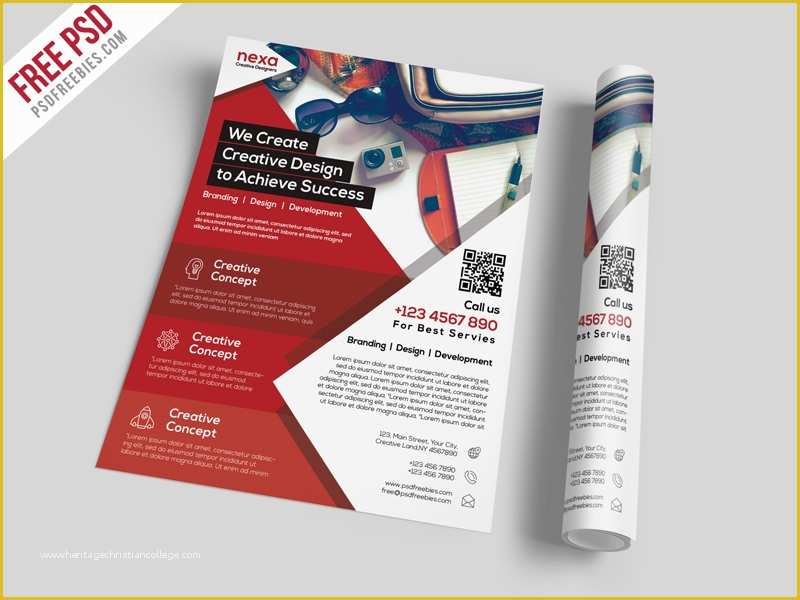 Free Skin Care Brochure Templates Of Freebie Business and Corporate Flyer Template Free Psd