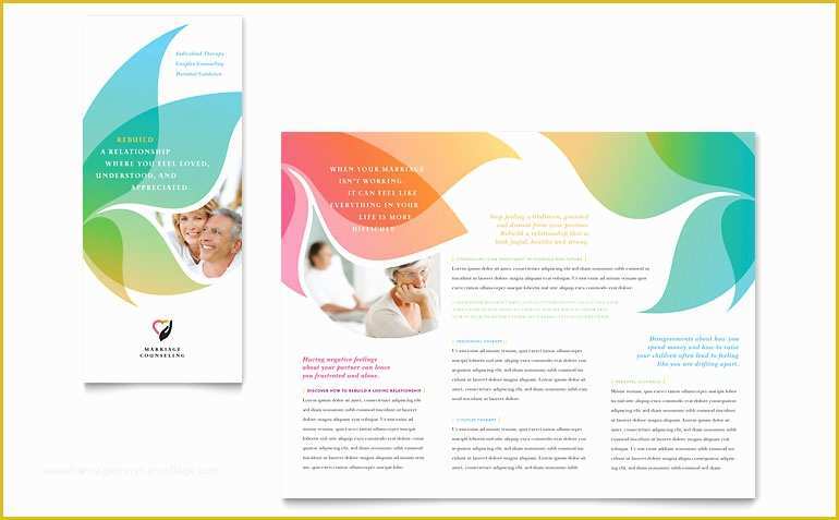 Free Skin Care Brochure Templates Of Marriage Counseling Tri Fold Brochure Template Word