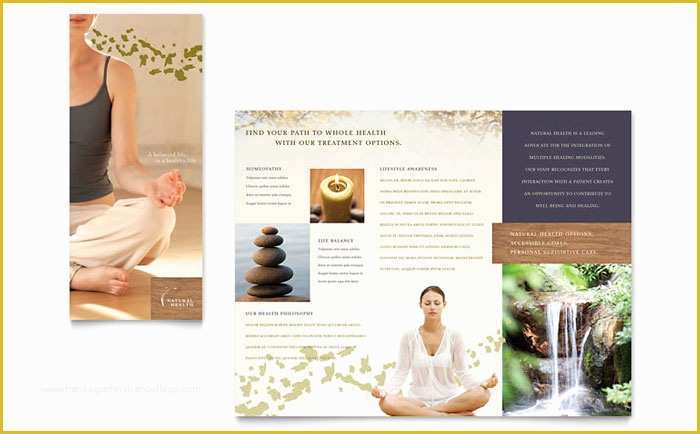 Free Skin Care Brochure Templates Of Naturopathic Medicine Brochure Template Design