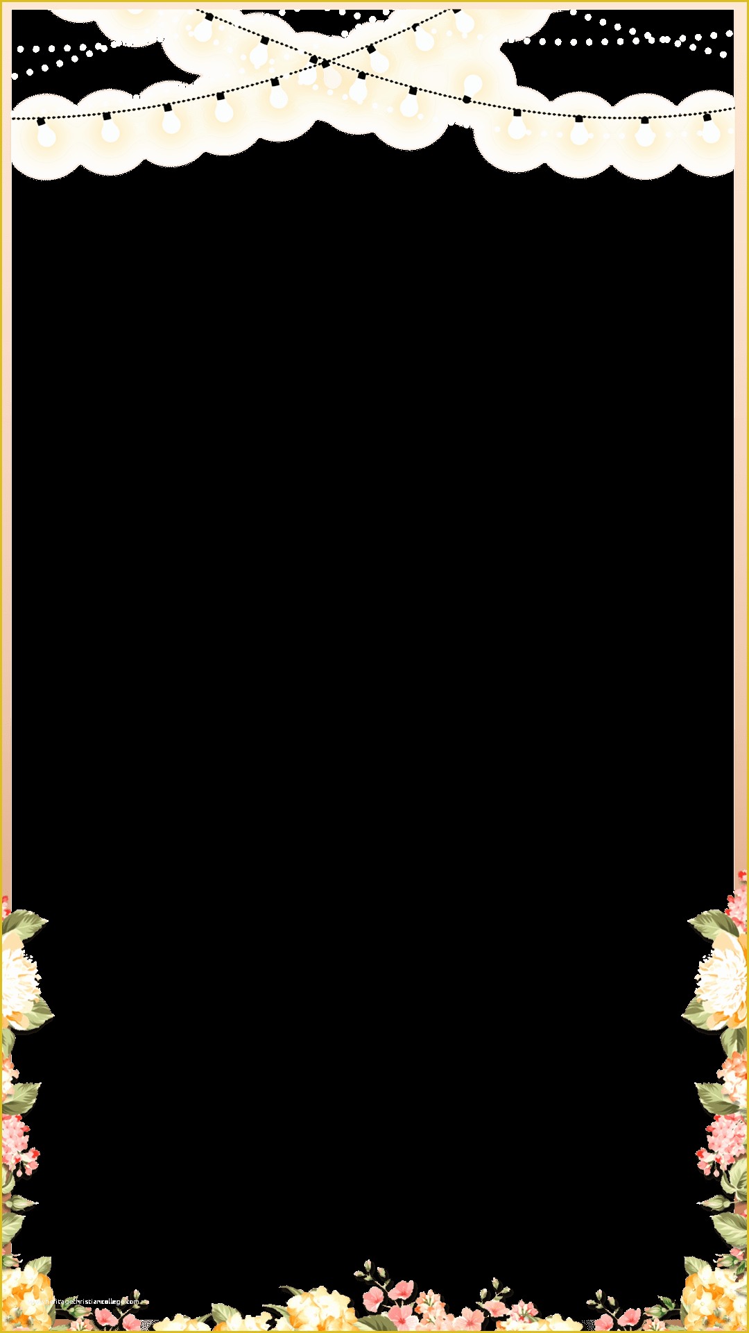 Free Snapchat Geofilter Template Of Elegant Rose Gold Spring Floral Wedding Snapchat Filter