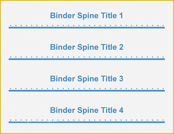 Free Spine Label Template Of 2" Binder Spine Inserts 4 Per Page Fice Templates