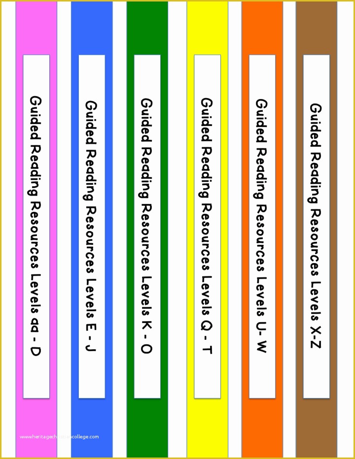 Lever Arch Spine Label Template