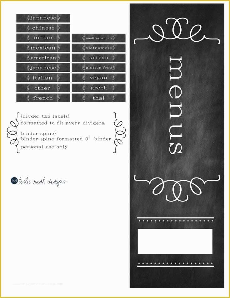 Free Spine Label Template Of Binder Cover Spine & Divider Labels