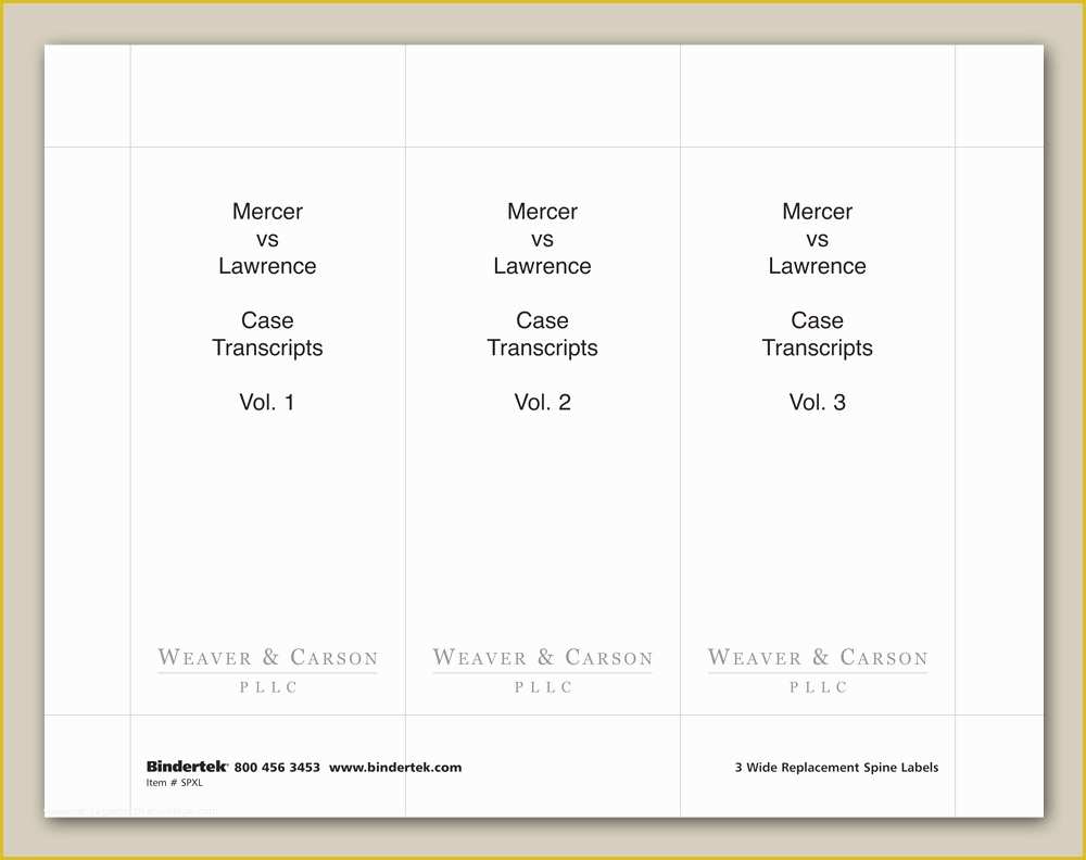 Free Spine Label Template Of Insertable Spine Labels for 4" Wide Binders