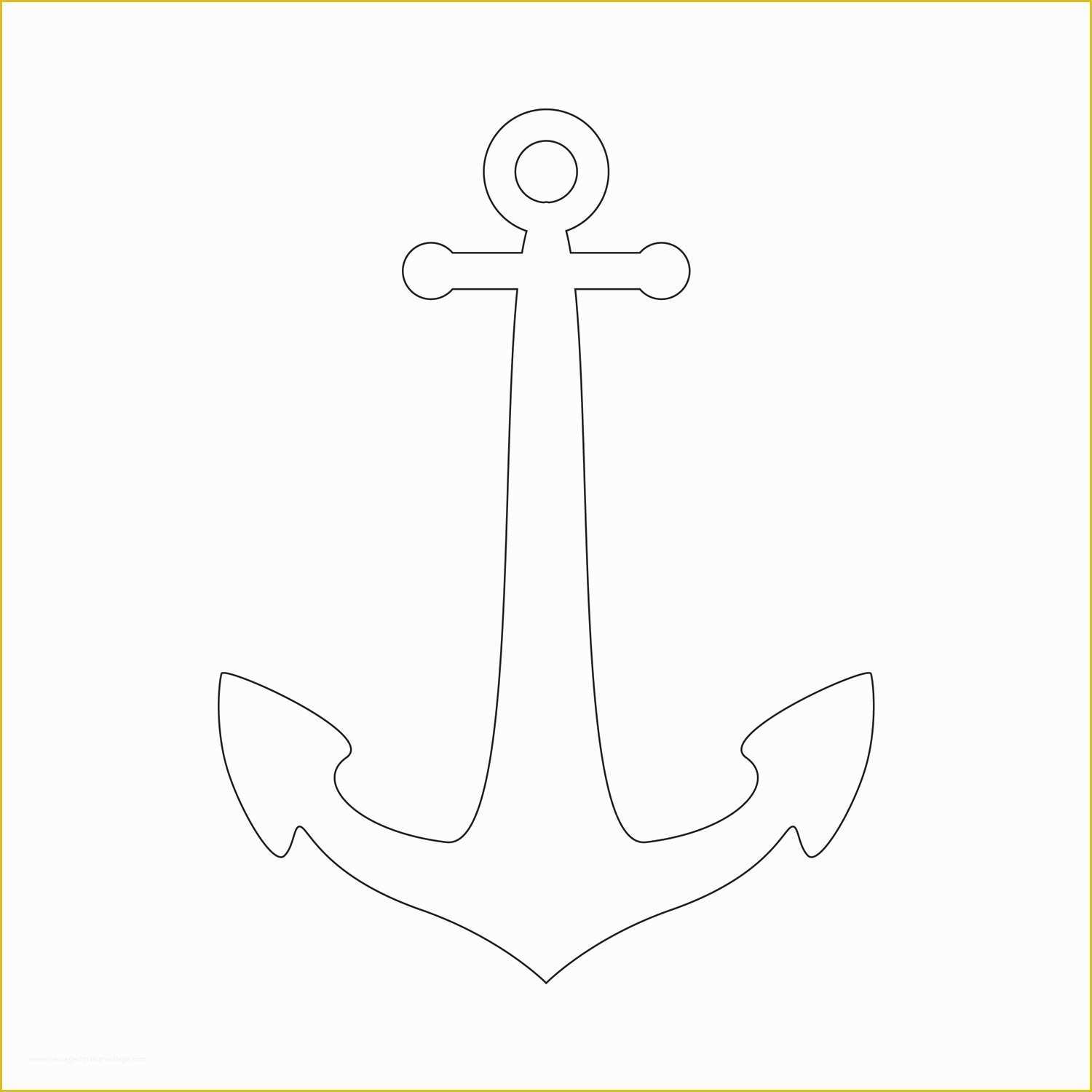 Free Stencil Templates Of Anchor Stencil