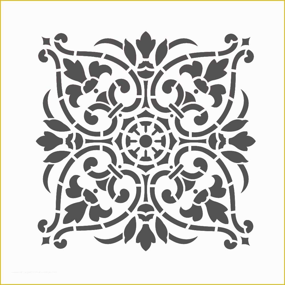 Free Stencil Templates Of Large Wall Stencils Damask Stencil Diy