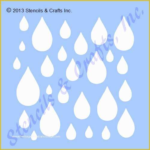 Free Stencil Templates Of Raindrops Stencil Drops Stencils Template Background