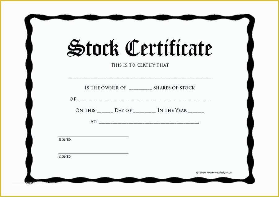 Free Stock Certificate Template Microsoft Word Of 40 Free Stock Certificate Templates Word Pdf