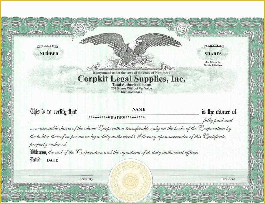 Free Stock Certificate Template Microsoft Word Of 40 Free Stock Certificate Templates Word Pdf