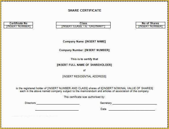 Free Stock Certificate Template Microsoft Word Of Certificate Template 45 Free Printable Word Excel Pdf