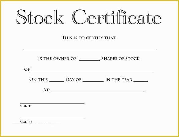 Free Stock Certificate Template Microsoft Word Of Certificate Template Uk