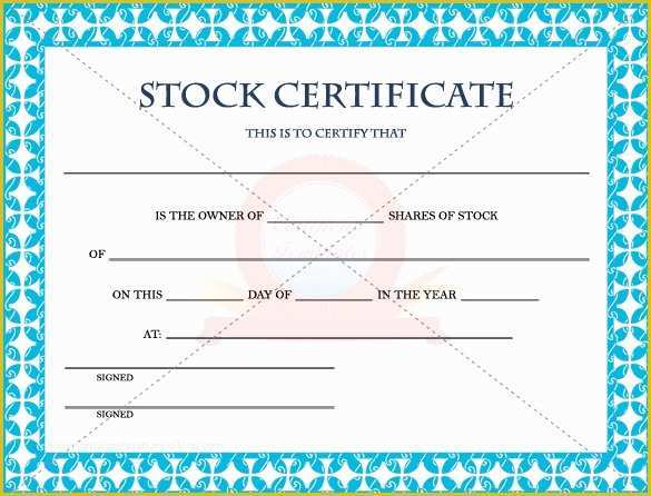 Free Stock Certificate Template Microsoft Word Of Free Stock Certificate Template Microsoft Word Filename