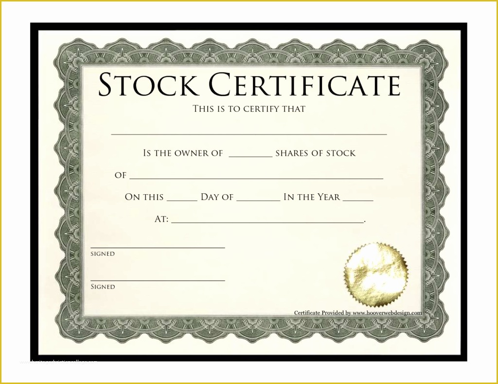 Free Stock Certificate Template Microsoft Word Of Stock Certificate Templates