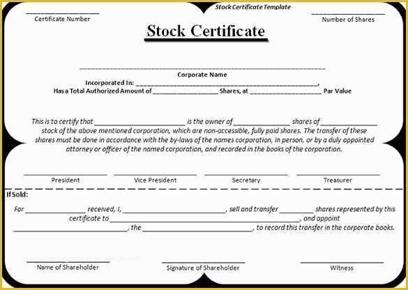 Free Stock Certificate Template Of 21 Stock Certificate Templates Word Psd Ai Publisher