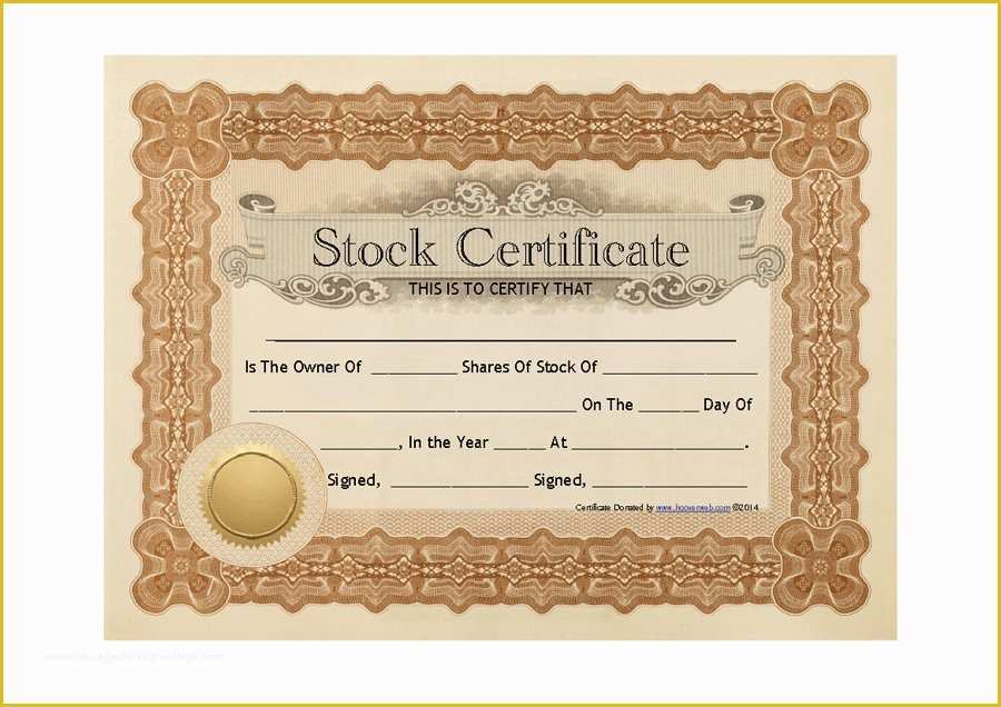 Free Stock Certificate Template Of 41 Free Stock Certificate Templates Word Pdf Free