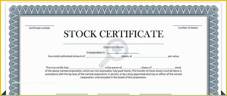 Free Stock Certificate Template Of Stock Certificate Template Pdf Invitation Template