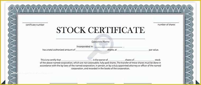 Free Stock Certificate Template Of Stock Certificate Template Pdf Invitation Template