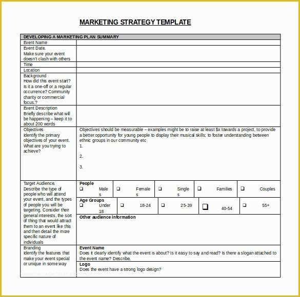 Free Strategic Plan Template for Nonprofits Of Strategic Plan Template Word