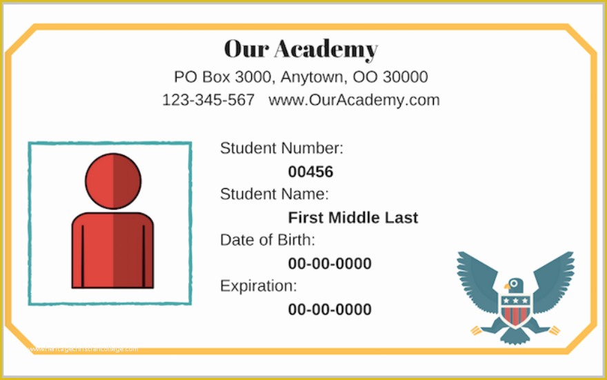 Free Student Id Card Template Of 30 Free Card Designs