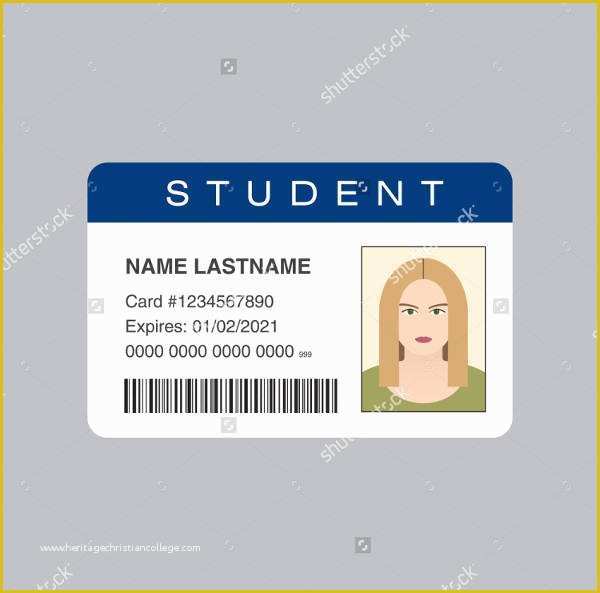 Free Student Id Card Template Of 38 Id Card Templates Psd Eps Png