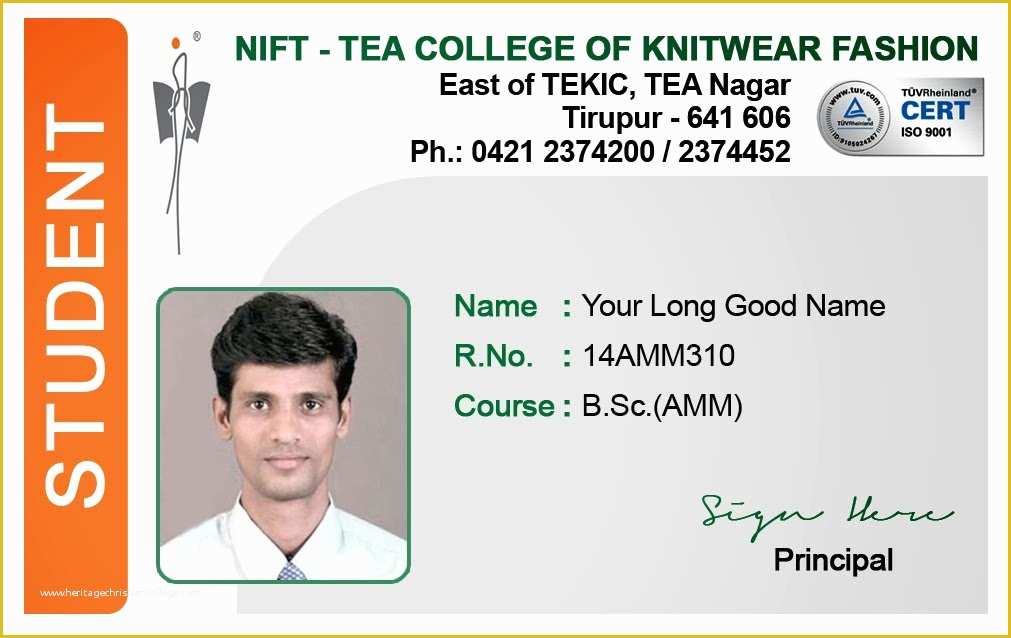 Free Student Id Card Template Of Id Card Coimbatore Ph Student Id Card