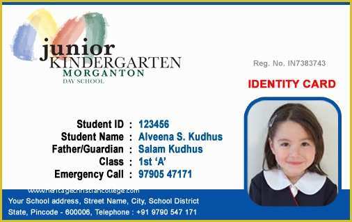 Free Student Id Card Template Of Id Cards Student Id Card Free Template