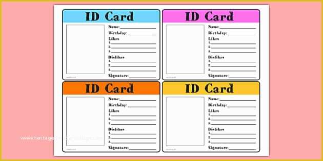 Free Student Id Card Template Of New Starter Id Card New Starter Id Card Id Card