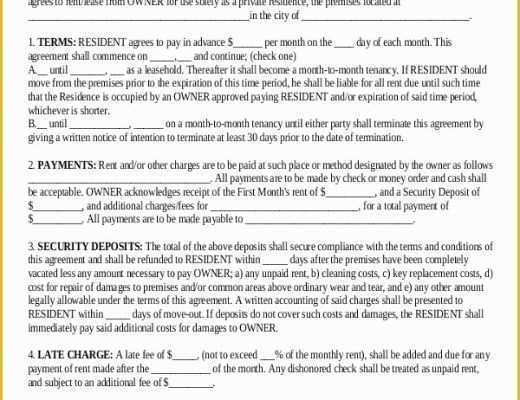 Free Sublet Lease Agreement Template Of 19 Rental Lease Agreement Free Sample Example format