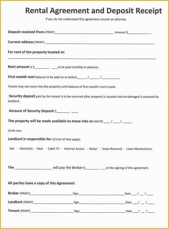 Free Sublet Lease Agreement Template Of Free Rental forms to Print