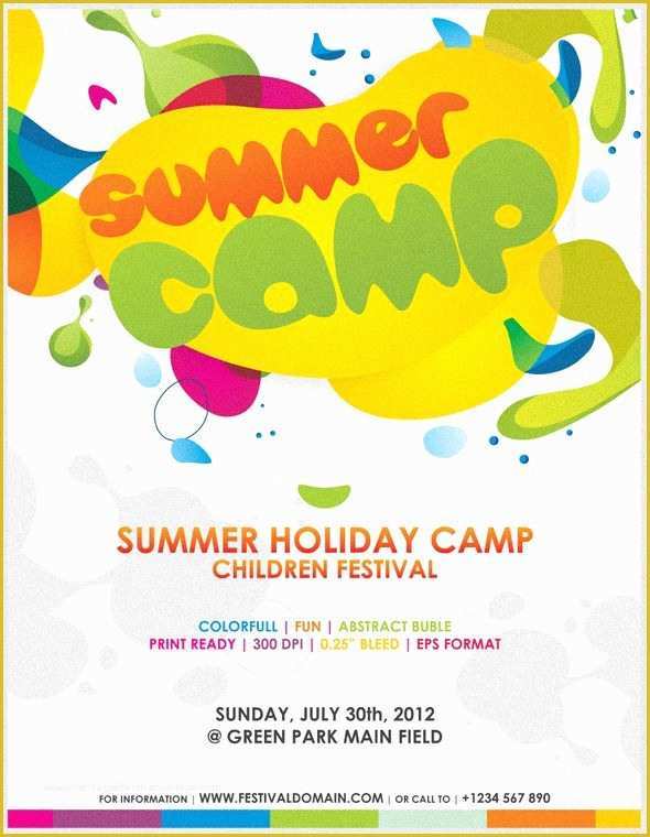 Free Summer Camp Schedule Template Of Fun Day Flyer Template Invitation Templates