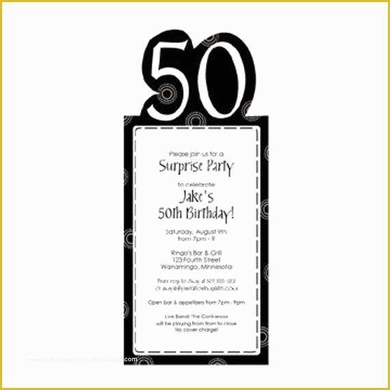 Free Surprise 50th Birthday Party Invitations Templates Of 50th Birthday Party Invitation Template by Loveandpartypaper
