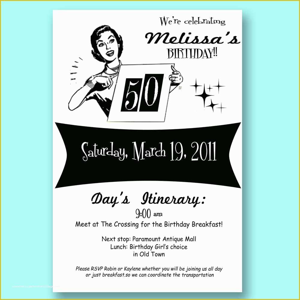 Free Surprise 50th Birthday Party Invitations Templates Of 50th Birthday Party Invitation Templates