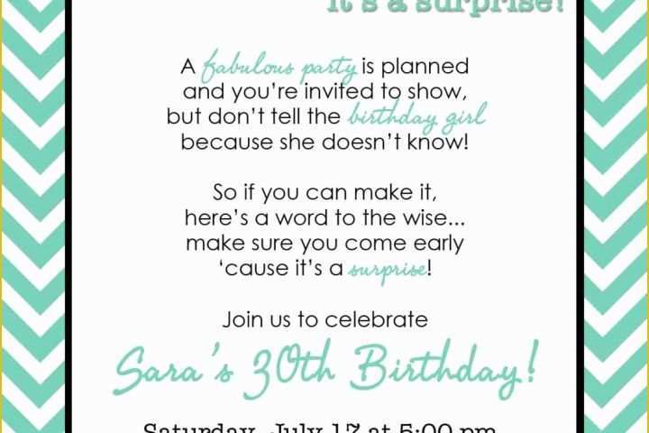 Free Surprise 50th Birthday Party Invitations Templates Of Chevron Surprise Party Invitation 5x7 Multi Colors