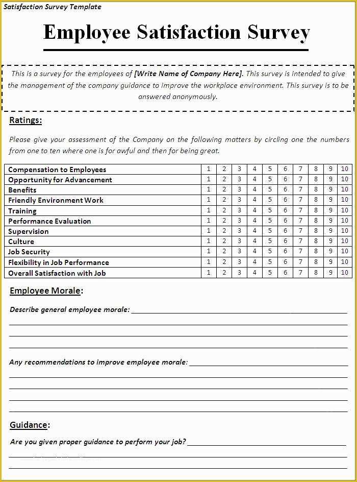 Free Survey Results Report Template Of Business Templates