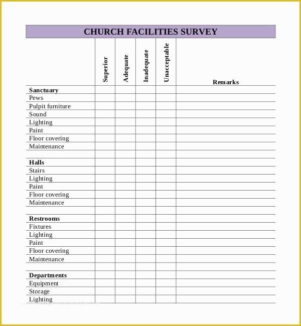 Free Survey Template Of 24 Blank Survey Templates – Pdf Word Excel