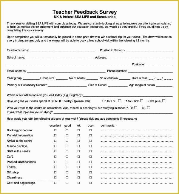 Free Survey Template Of 24 Blank Survey Templates – Pdf Word Excel