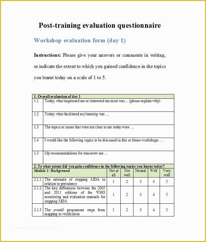 Free Survey Template Of 33 Free Questionnaire Templates Word Free Template