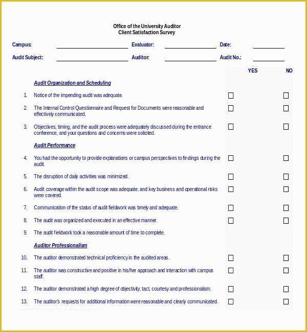 Free Survey Template Of Satisfaction Survey Template – 20 Free Word Excel Pdf