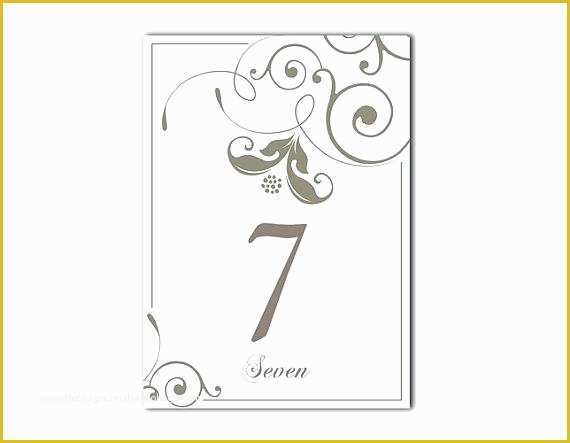 Free Table Number Templates Of 28 Elegant Printable Table Numbers